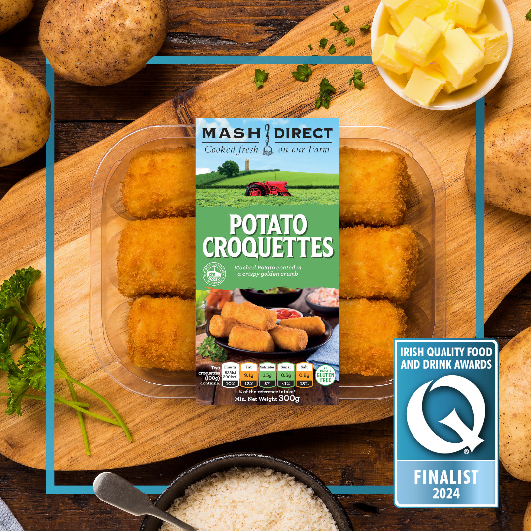 Mash Direct’s Potato Croquettes Shortlisted for the Irish Quality Food and Drink Awards 2024!